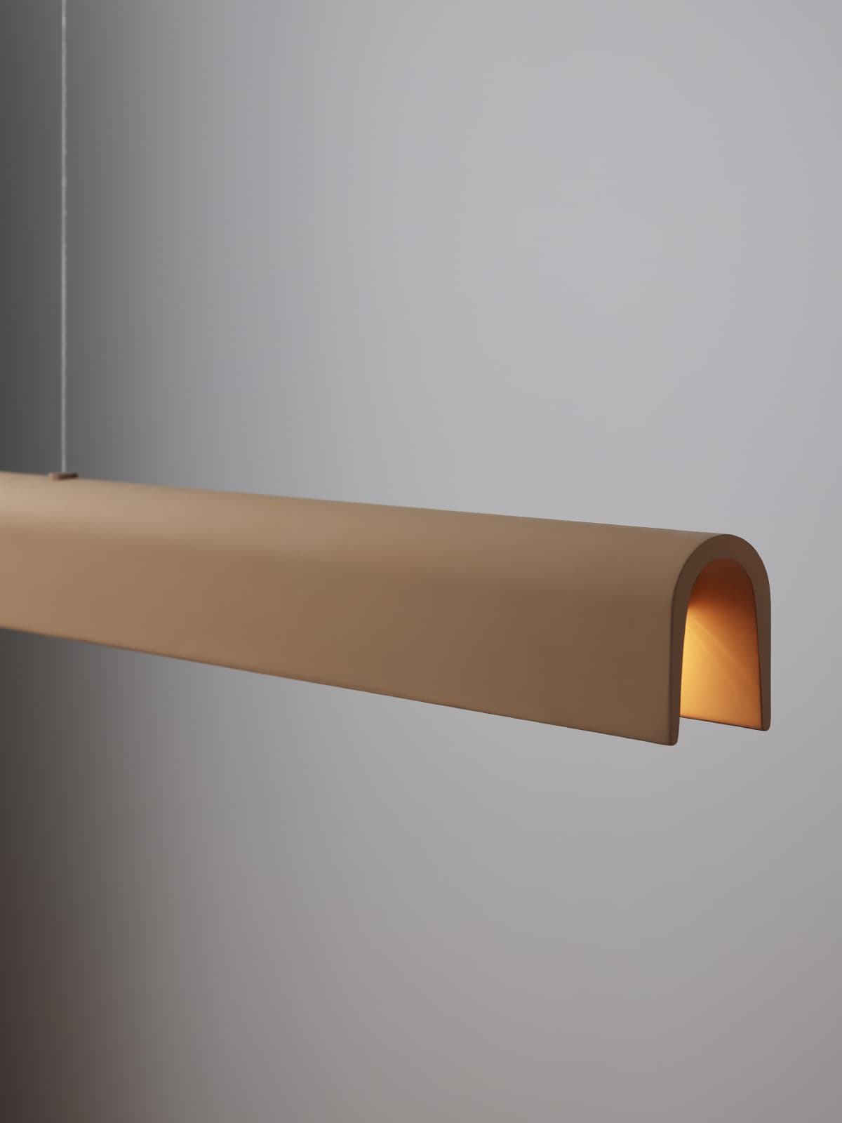 Bridge 1.5m LED Colour-Shifting Linear Pendant in Clay Gypsum-img-3