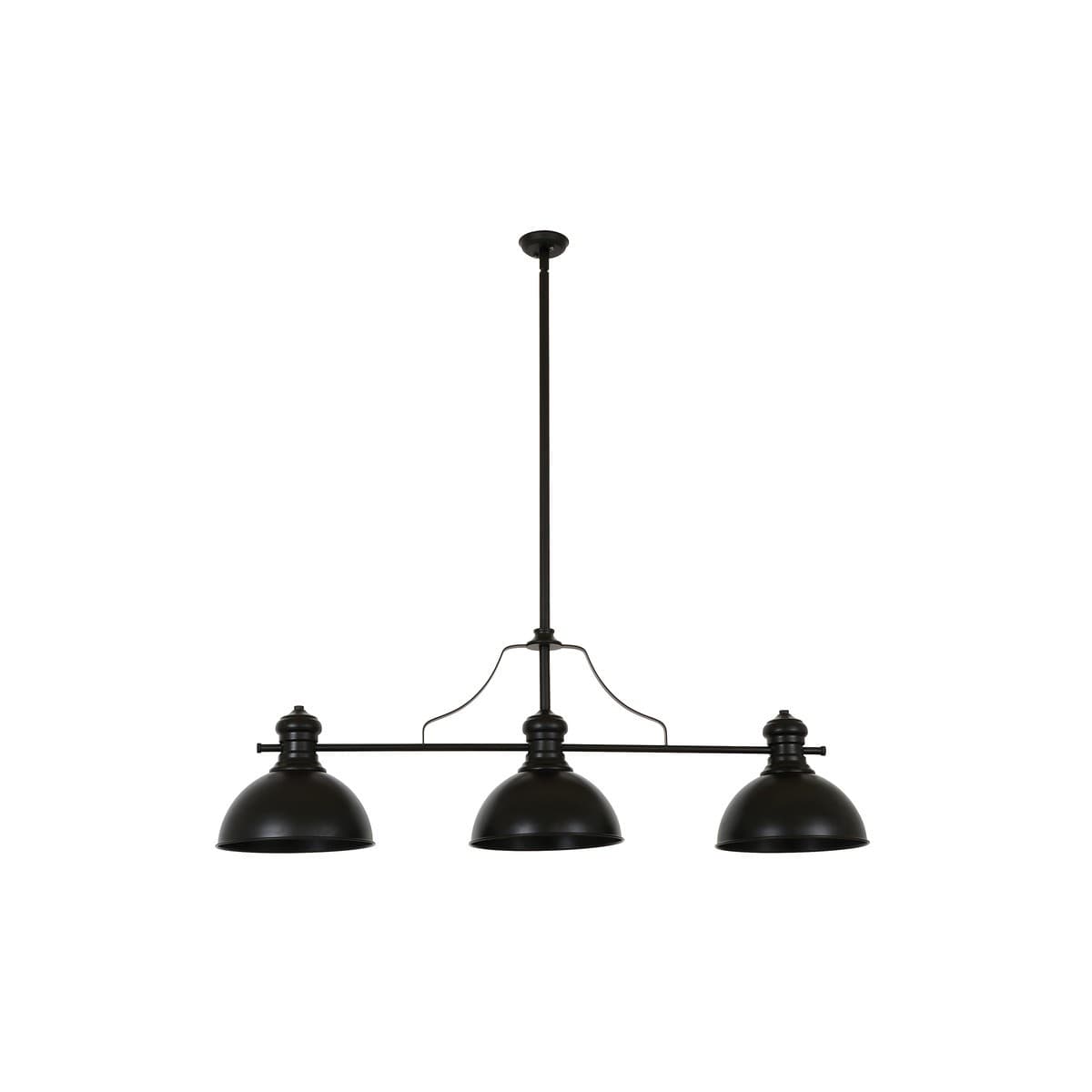 Alfred 3 Light Bar Pendant in Black