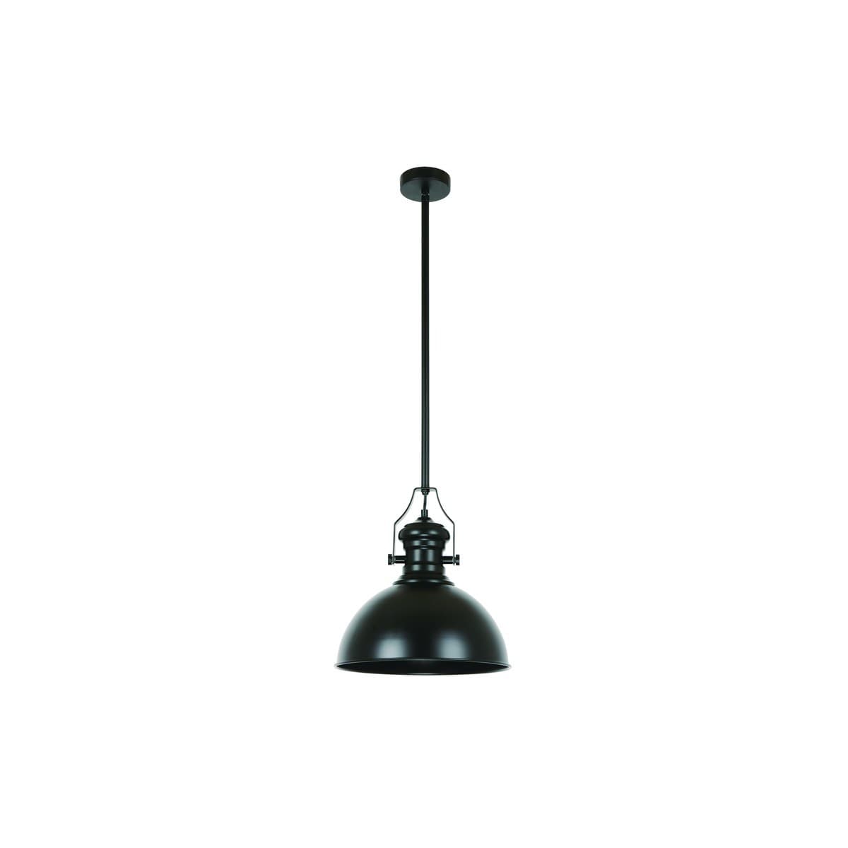 Alfred 1 Light Pendant in Black