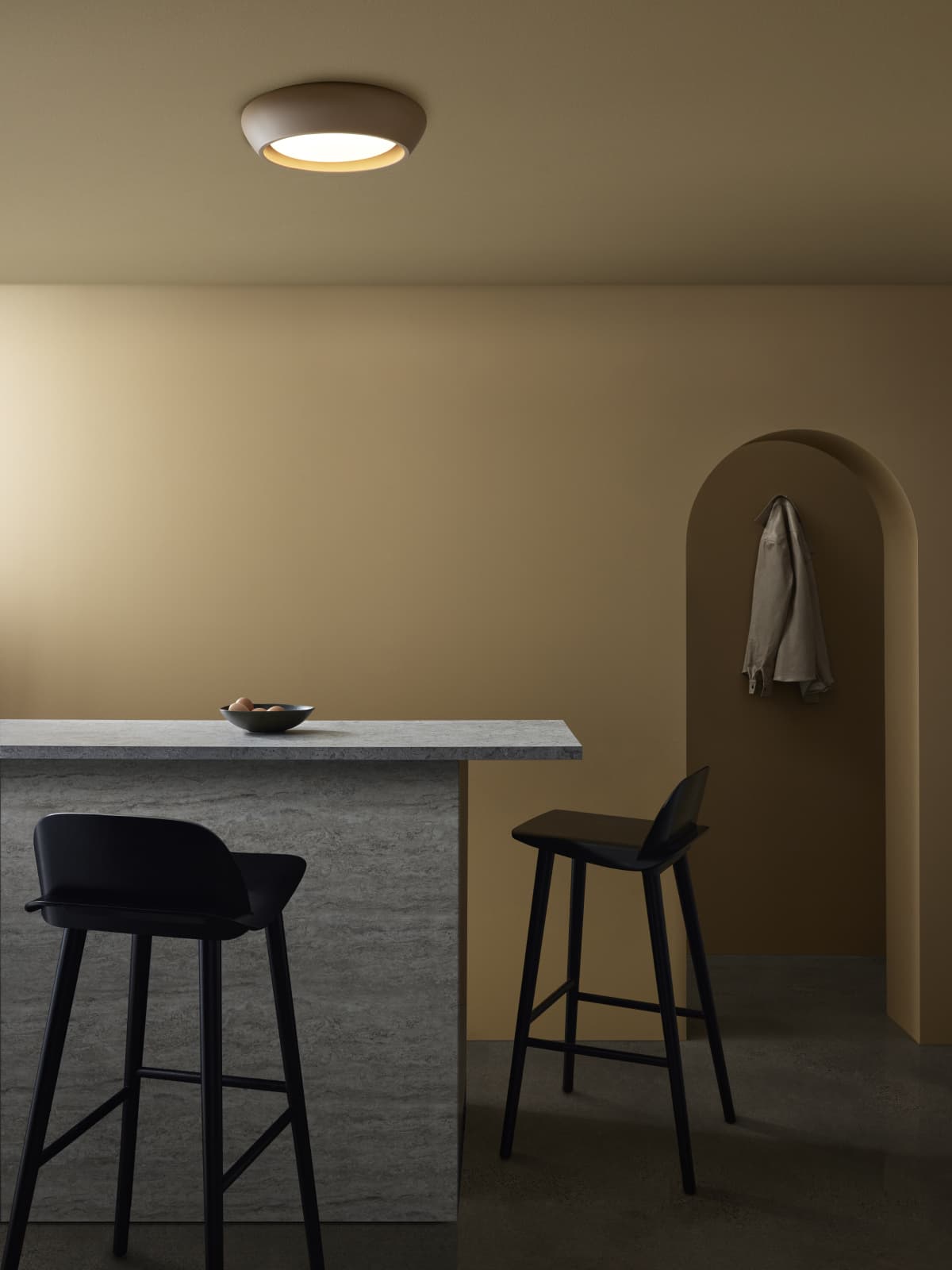 Fjord 1 Light Flush Mount in Clay-img-2