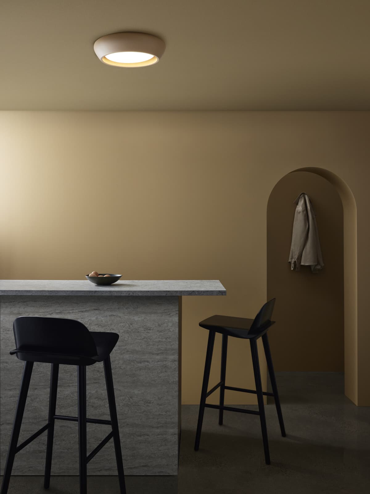 Fjord 1 Light Flush Mount in Clay-img-3