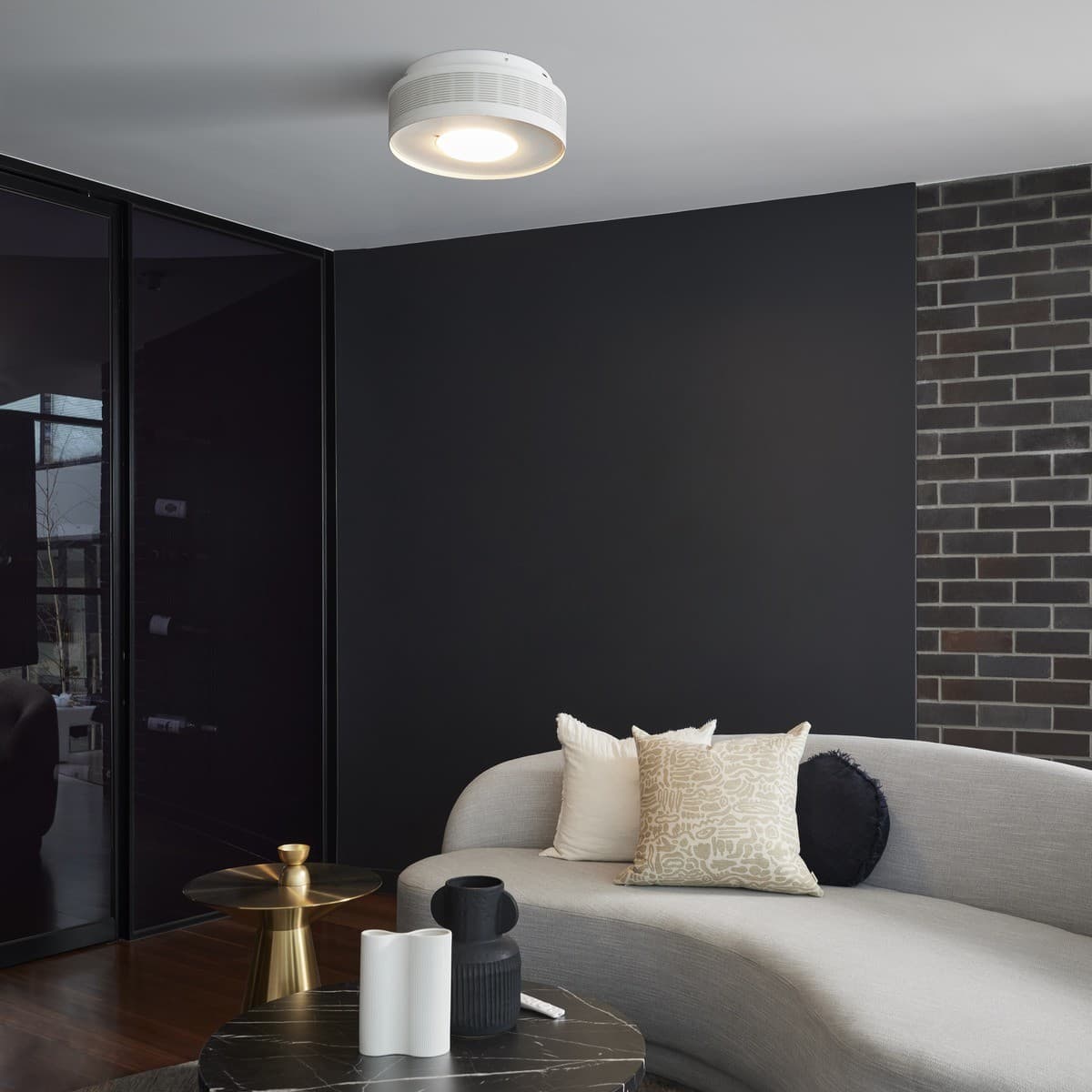Sanso EvOne 3-in-1 Ceiling Mounted Air Purifier, Ioniser and Multi-Functional Light in White 