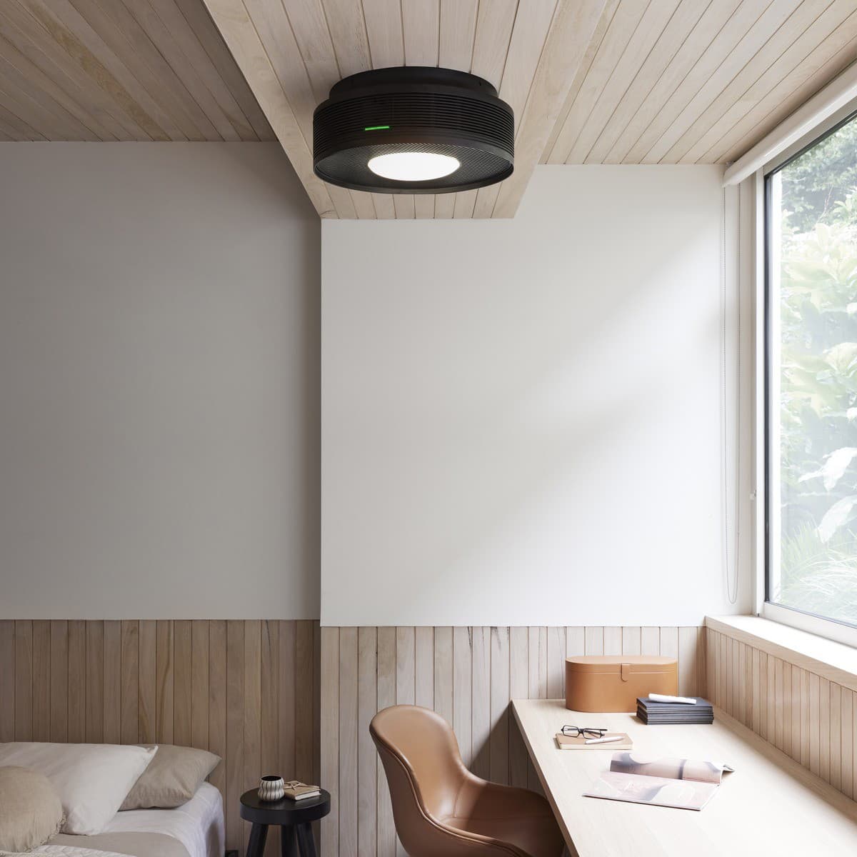 Sanso EvOne 3-in-1 Ceiling Mounted Air Purifier, Ioniser and Multi-Functional Light in Black