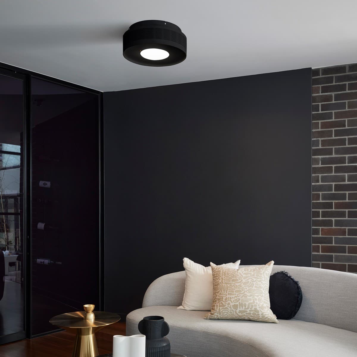 Sanso EvOne 3-in-1 Ceiling Mounted Air Purifier, Ioniser and Multi-Functional Light in Black