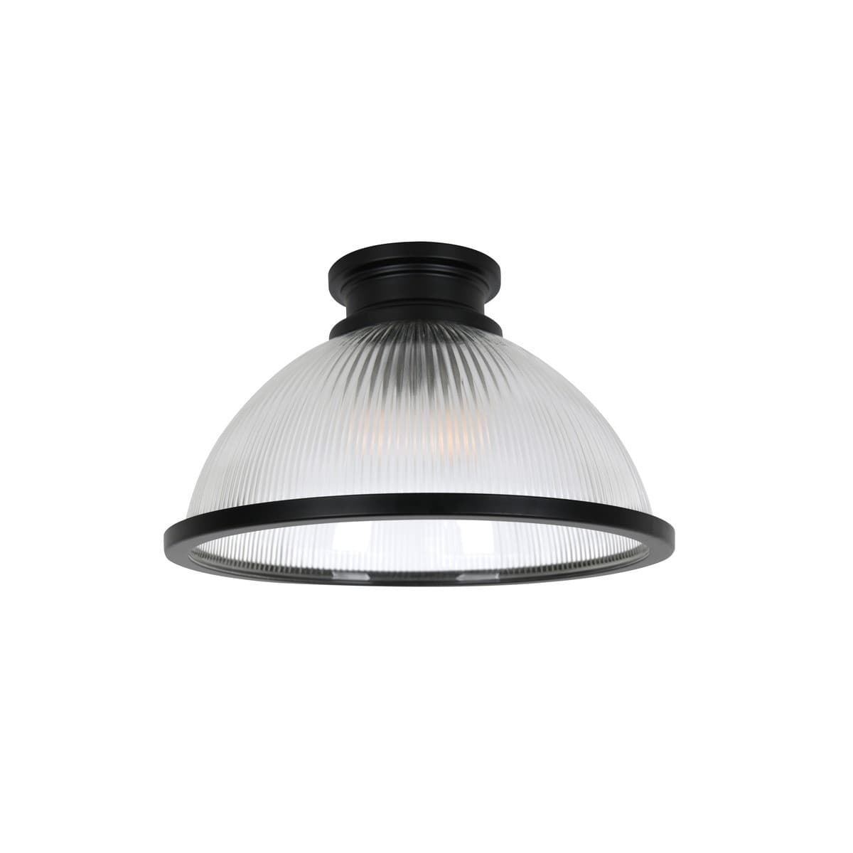 Alfred 1 Light Batten Fix in Black/Glass