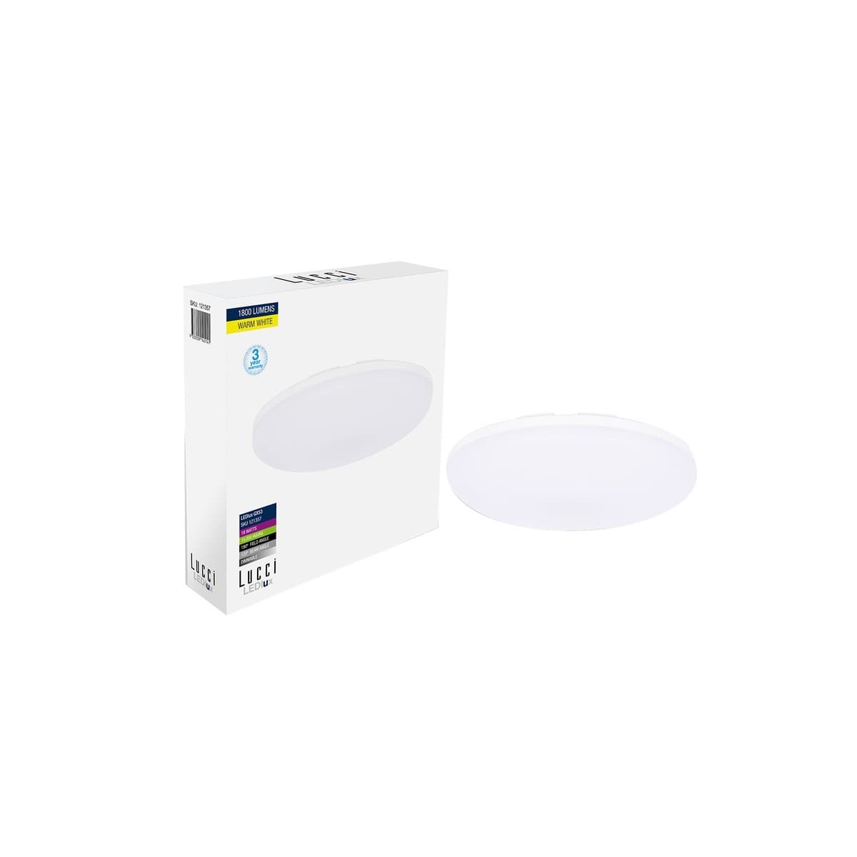 Lucci 18W 200mm GX53 LED 3 Step Dimmable globe in Warm White