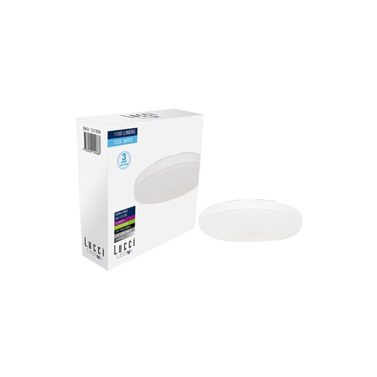 Lucci 12W 152mm GX53 LED 3 Step Dimmable Globe in Cool White