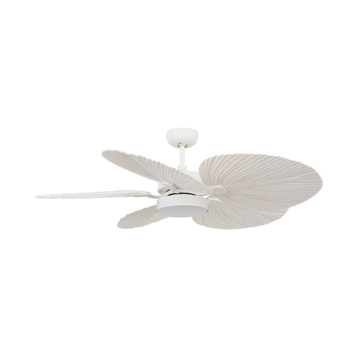 Bali 132cm DC Fan with Light in Antique White