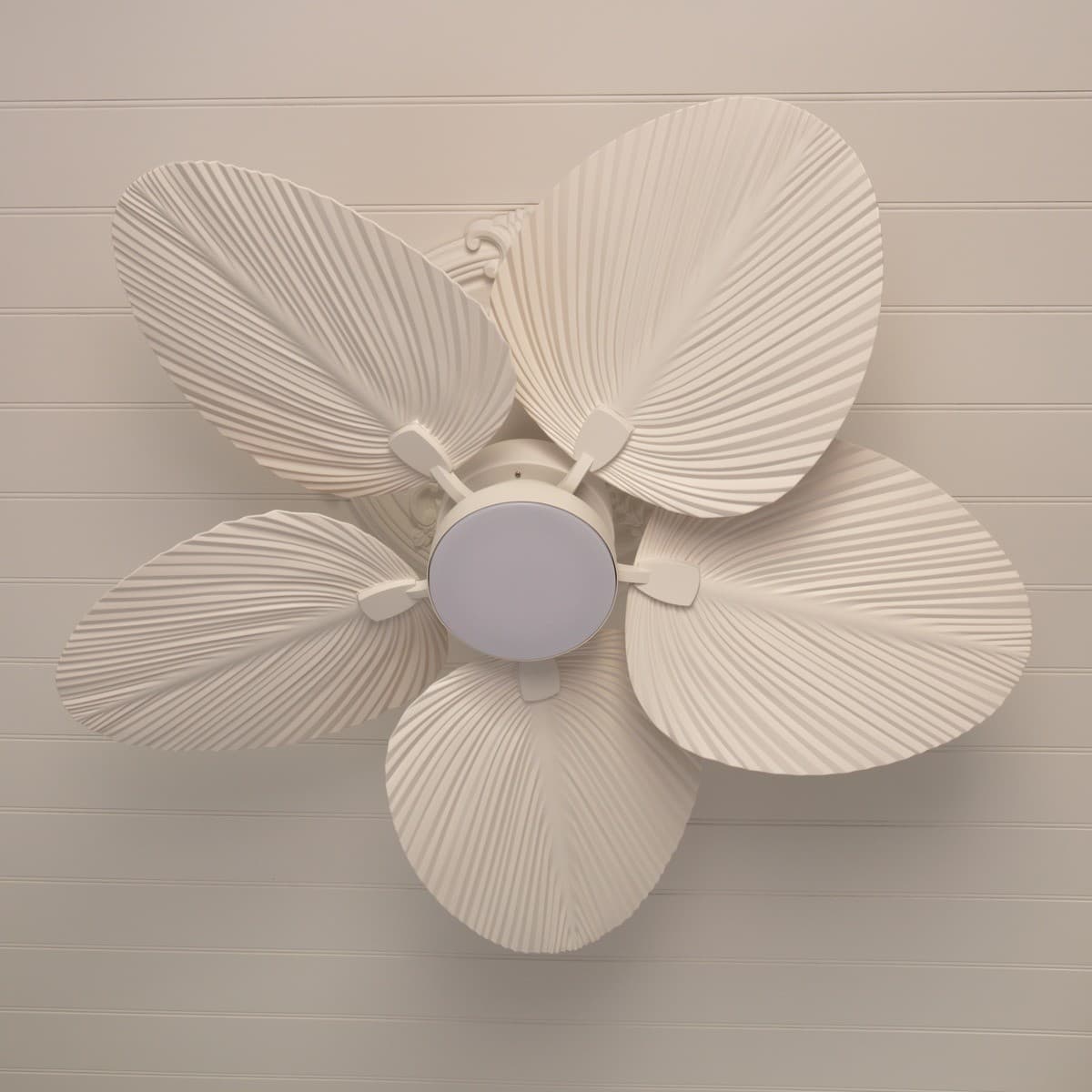 Bali 132cm DC Fan with Light in Antique White