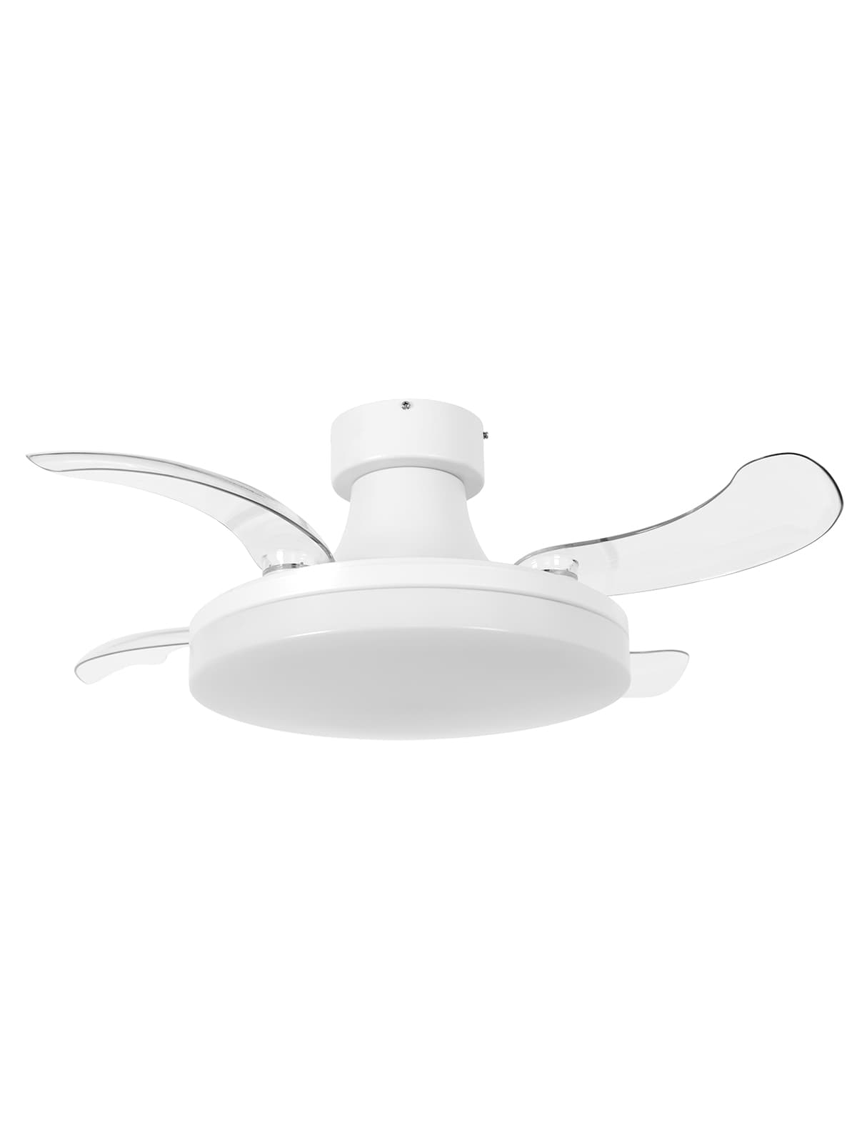 Fanaway Orbit 90cm DC Ceiling Fan with Retractable Blades and Light in White