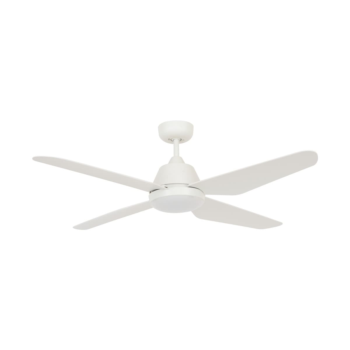 Aria 132cm Fan with LED Light in White