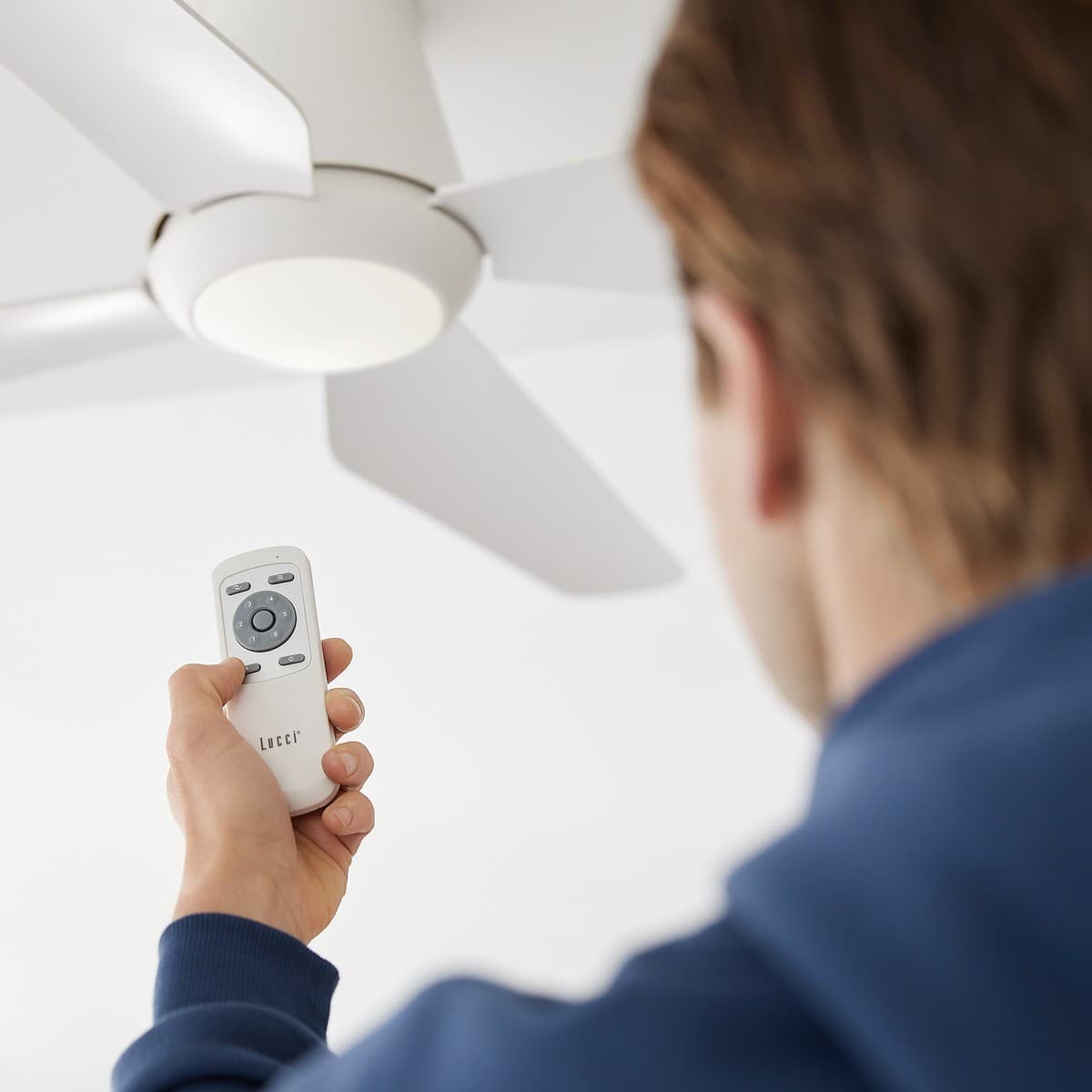 Aria 122cm CTC DC Fan with Light in White