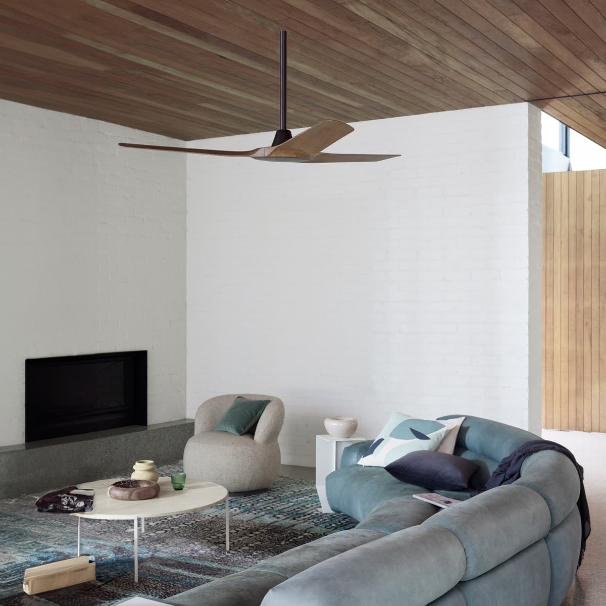 Abyss 142cm DC Fan in Oil Rubbed Bronze with Koa Blades