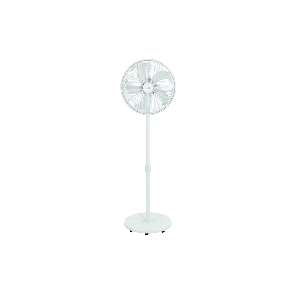 Glide 41cm DC Pedestal Fan in White