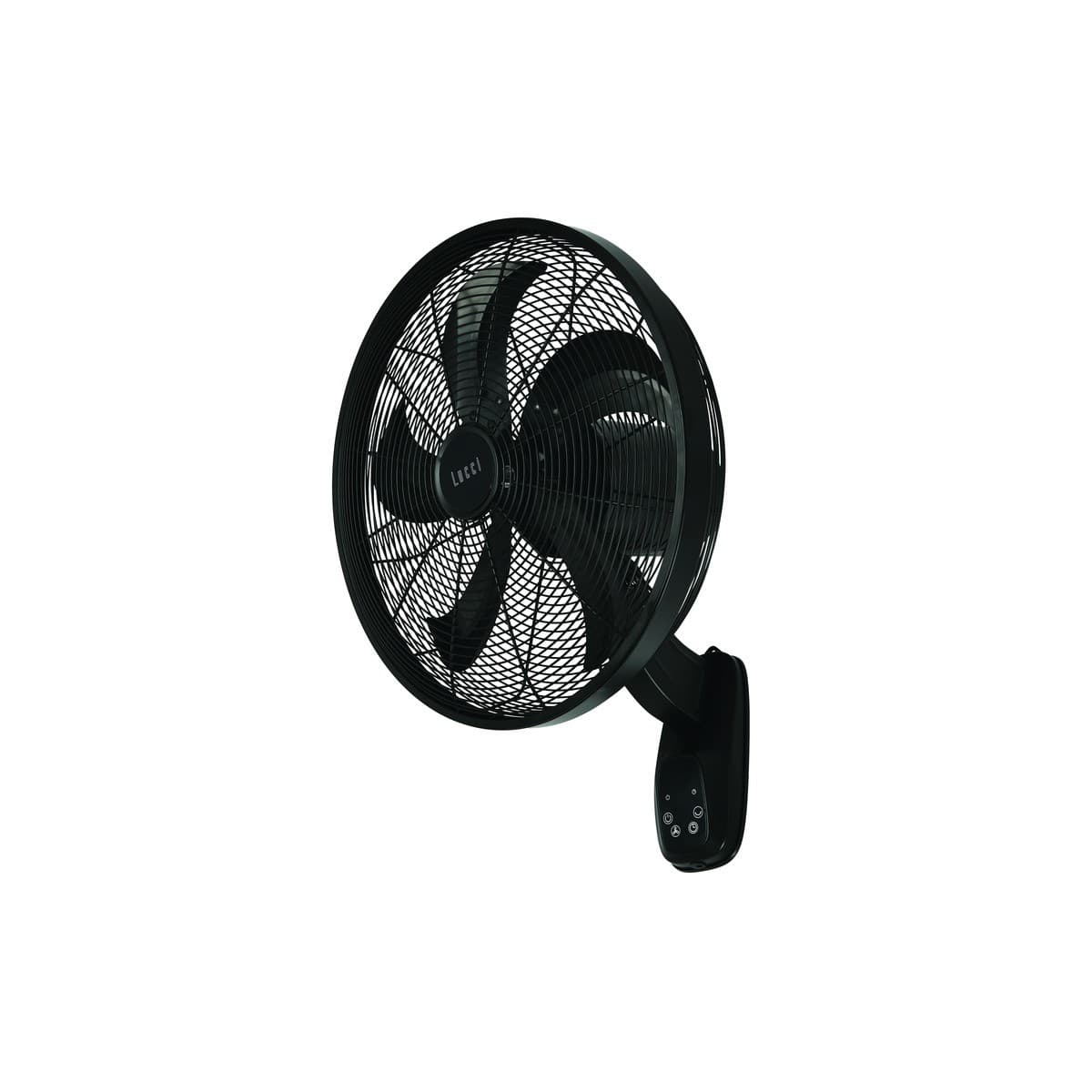 Glide 41cm DC Wall Fan with Remote in Black