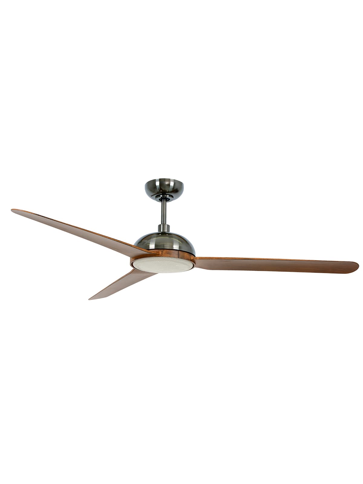 Unione 142cm DC Fan with Light in Aged Nickel/Koa