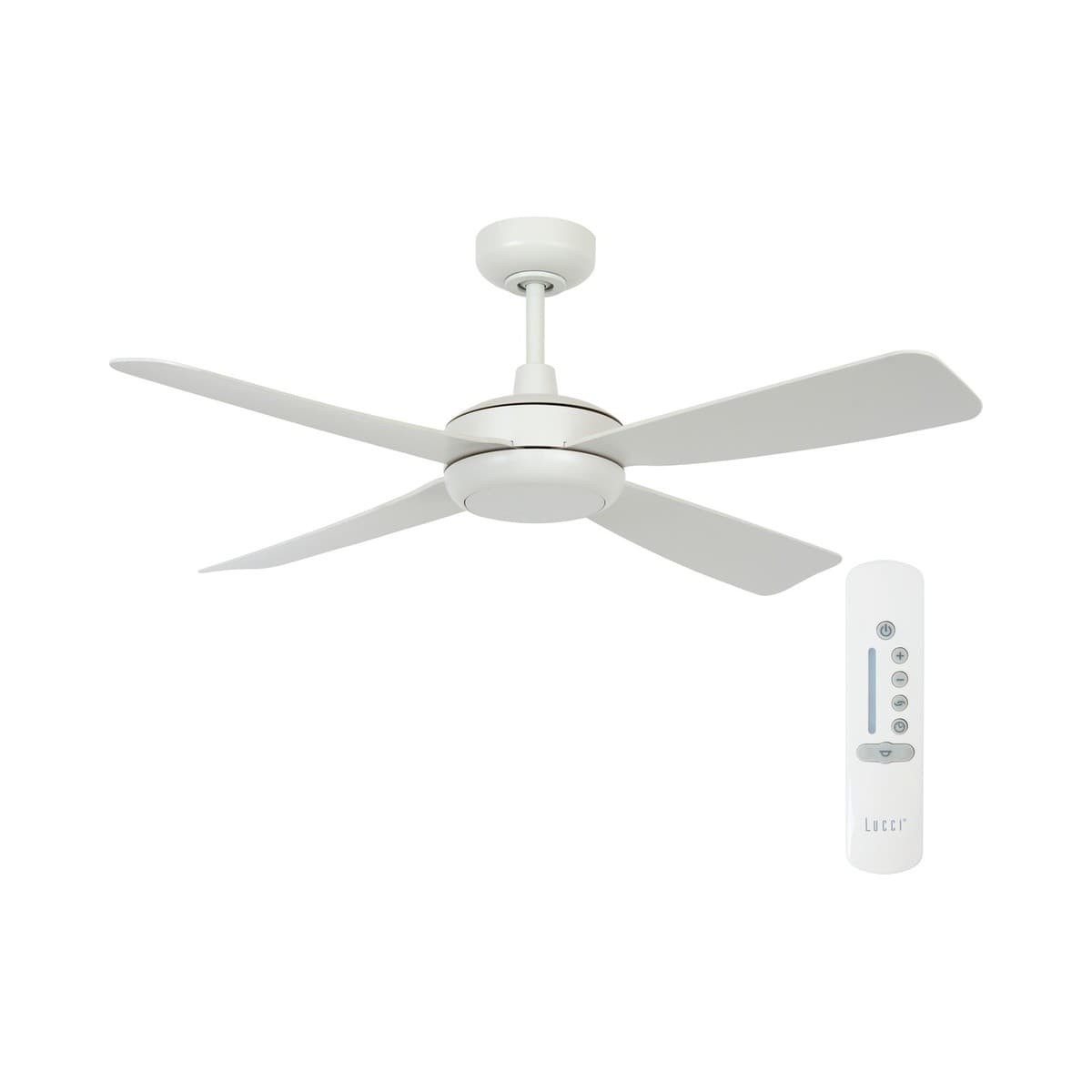 Slipstream 107cm DC Fan with Light in White