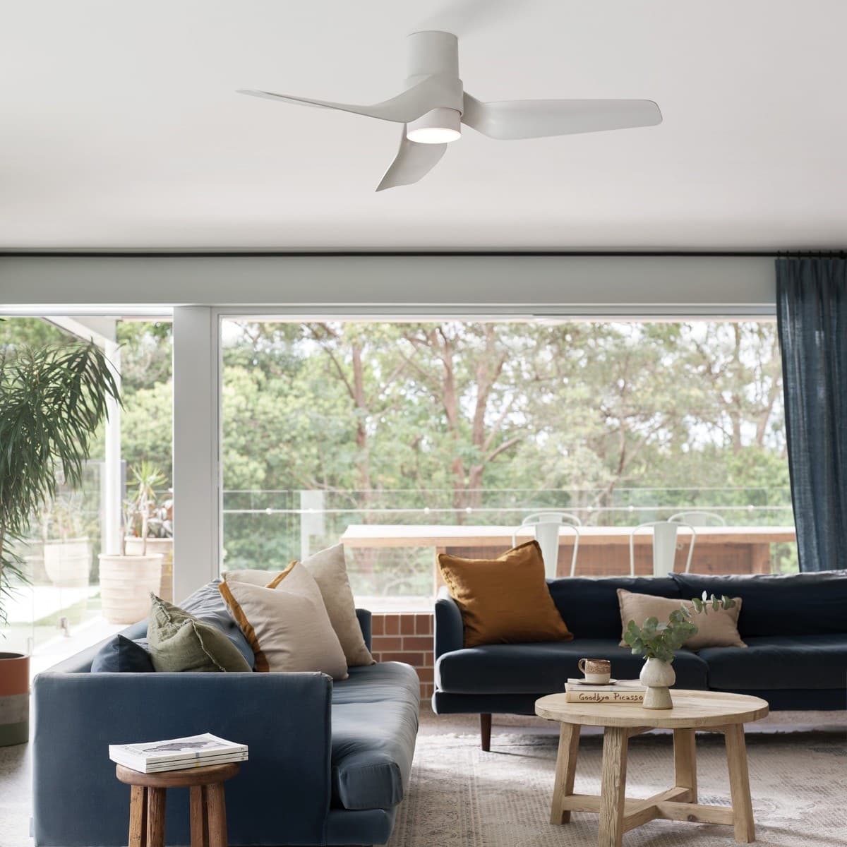 Nautica 132cm DC Fan with Light in White