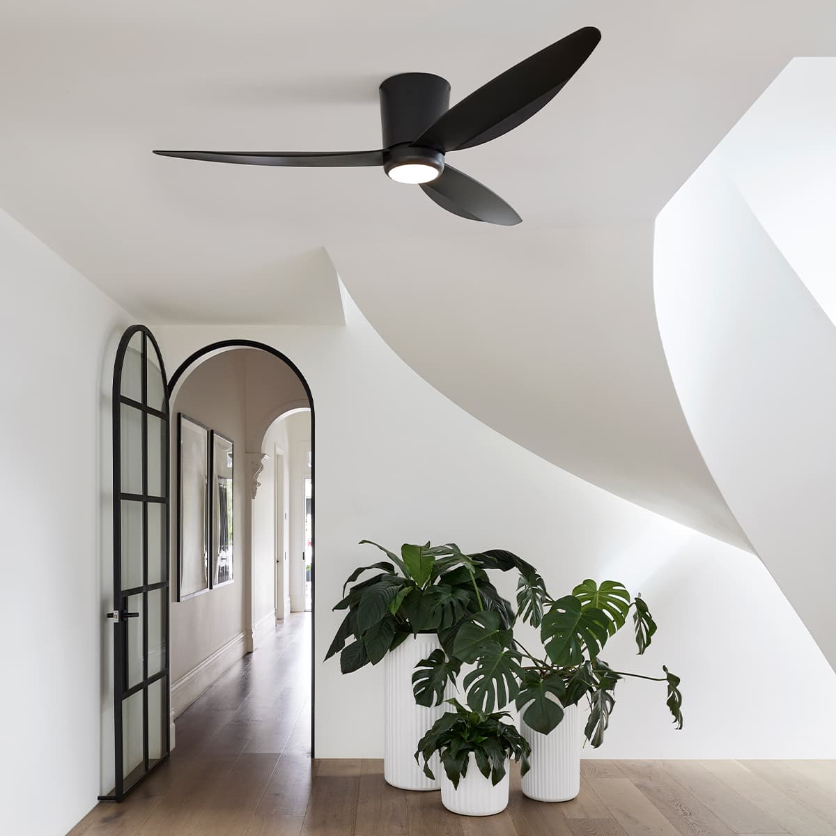 Array 137cm DC CTC Fan with Light in Black