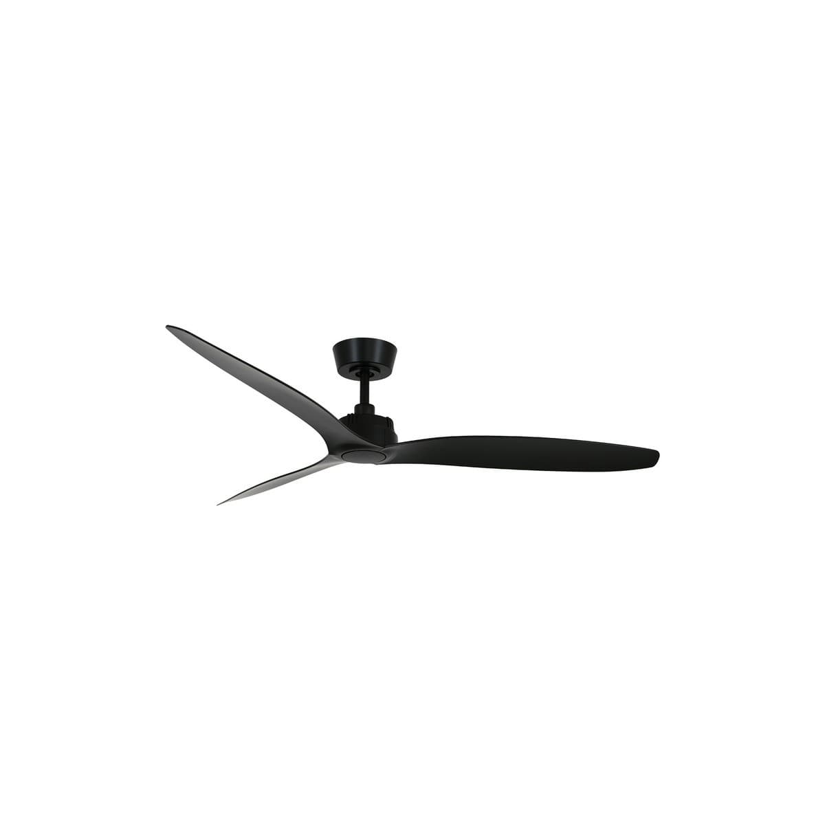 Farron 132cm DC Fan in Black with Black Timber Finish Blades