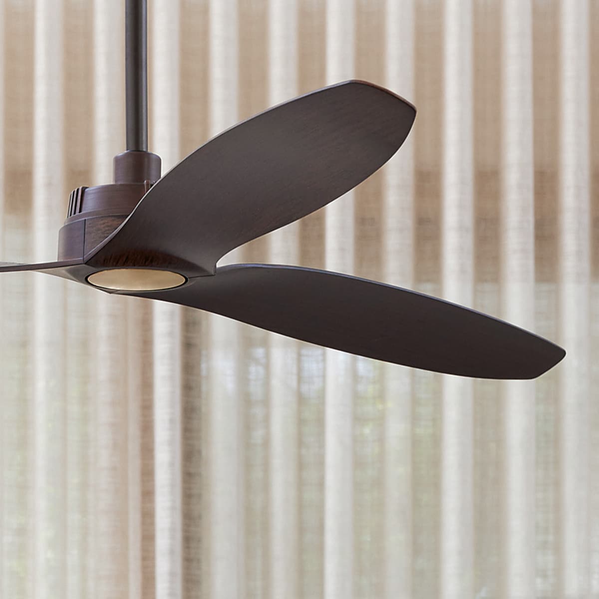 Farron 132cm DC Fan in Oil Rubbed Bronze with Walnut Blades