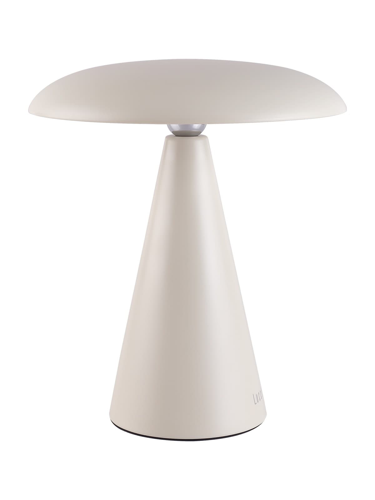 KINOKO II CCT, DIM RECHARGEABLE LED TABLE/WALL LAMP IN MATT CREAM-img-1