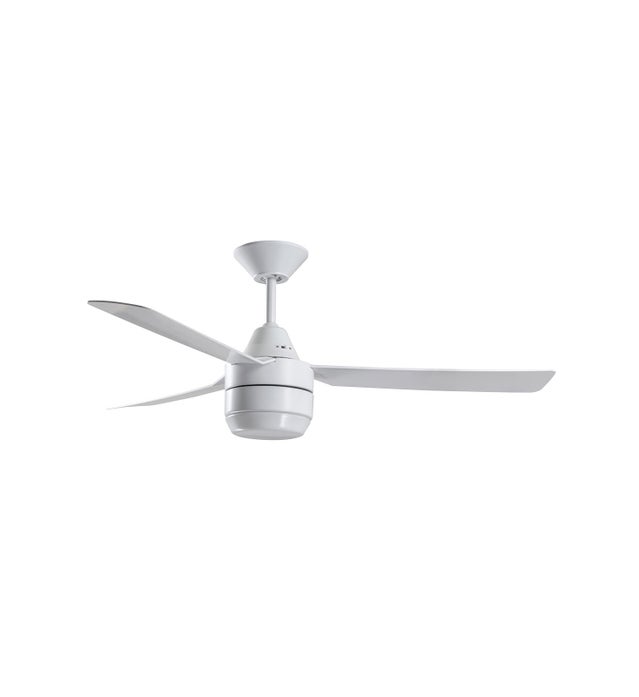 Bayside Calypso 122cm 3 Blade Fan and Light in White