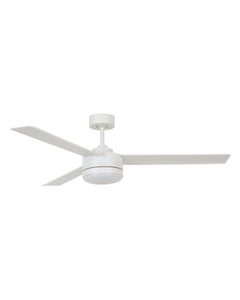Bayside Lagoon 132cm 3 Blade Fan and Light in White